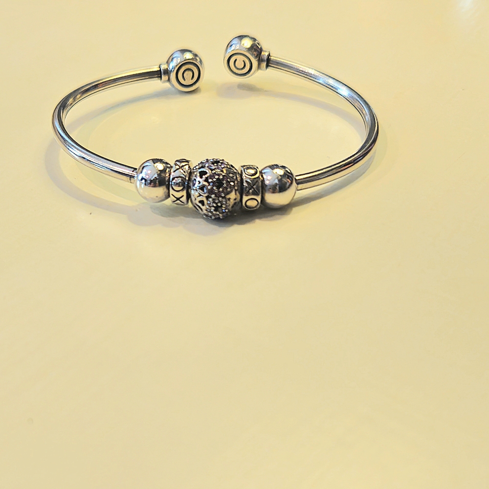 Chamilia Silver Bracelet with Purple Accents